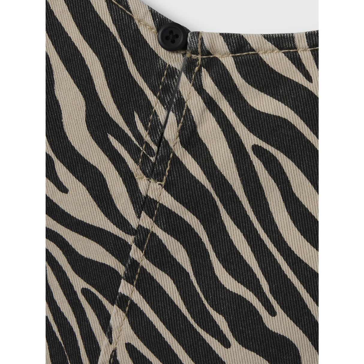 Name It Cement Black Zebra Zebra Twill Spencer Klänning