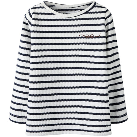 Name It Cloud Dancer Sky Captain Nmfkattie Ls Slim Topp