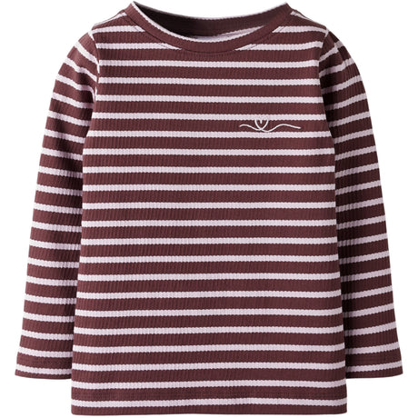 Name It Bleached Mauve Andorra Nmfkattie Ls Slim Topp