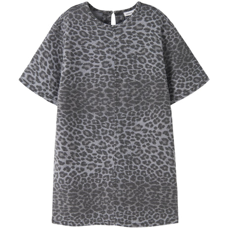 Name It Night Owl Grey Leopard Nkfleo Twill Klänning 4002-Td T