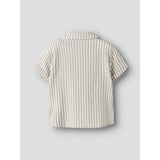 Name It Chateau Gray Cloud Dancer Nmmfedenis Ss Skjorta