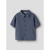 Name It Vintage Indigo Nmmfaher Ss Skjorta