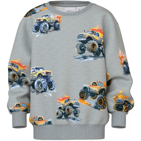 Name It Grey Melange Nmmdali Ls Nreg Sweat Unb