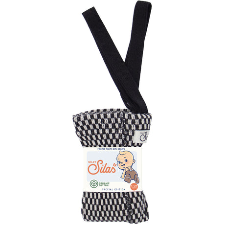 Silly Silas Black X White Checked Special Footed Strumpbyxar