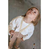 Silly Silas Granola X Cream Striped Special Footless Strumpbyxar