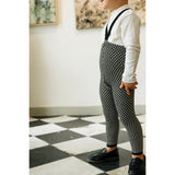 Silly Silas Black X White Checked Special Footless Strumpbyxar