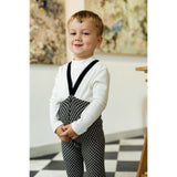 Silly Silas Black X White Checked Special Footless Strumpbyxar