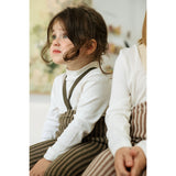 Silly Silas Seaweed Brown X Peanut Striped Special Footed Strumpbyxar