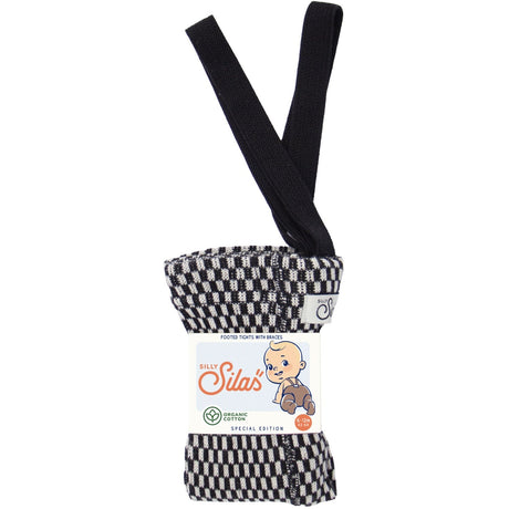 Silly Silas Black X White Checked Special Footed Strumpbyxar