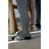 Silly Silas Black X White Checked Special Footed Strumpbyxar