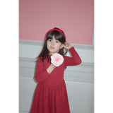 Konges Sløjd Red/Glitter Sammet Rosett Hairbrace