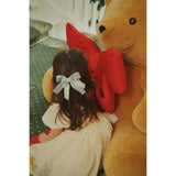 Konges Sløjd Silver Glitter Sammet Dubbel Rosett Hair Barrette