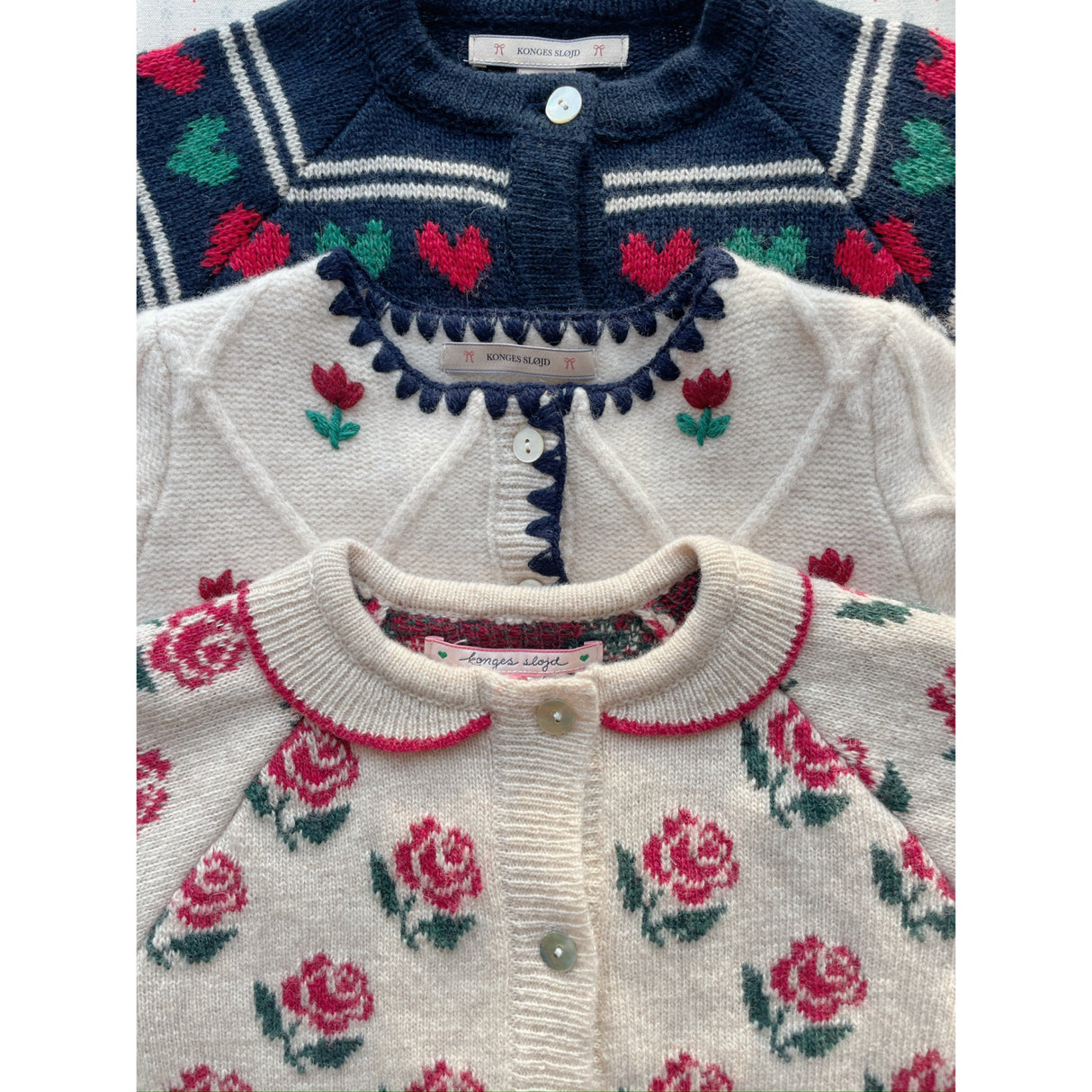 Konges Sløjd Rose Belou Stickad Krage Cardigan