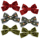 Konges Sløjd Red/Green 6 Pack Micki Rosett Hair Clips