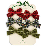 Konges Sløjd Red/Green 6 Pack Micki Rosett Hair Clips