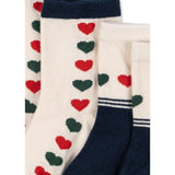 Konges Sløjd Heart Mix 2 Pack Jaquard Strumpor