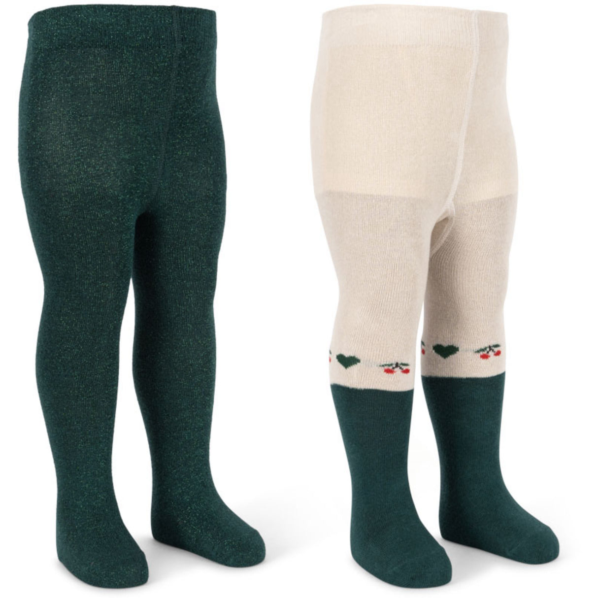 Konges Sløjd Cherry Mix 2 Pack Lurex Strumpbyxar