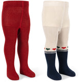Konges Sløjd Heart Mix 2 Pack Lurex Strumpbyxar