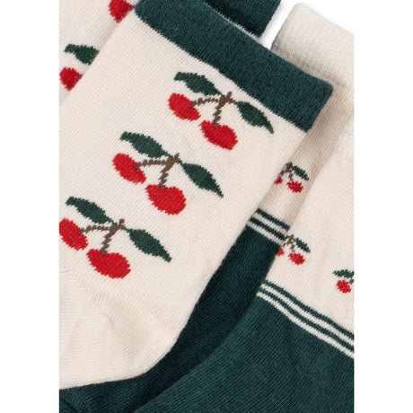 Konges Sløjd Cherry Mix 2 Pack Jaquard Strumpor