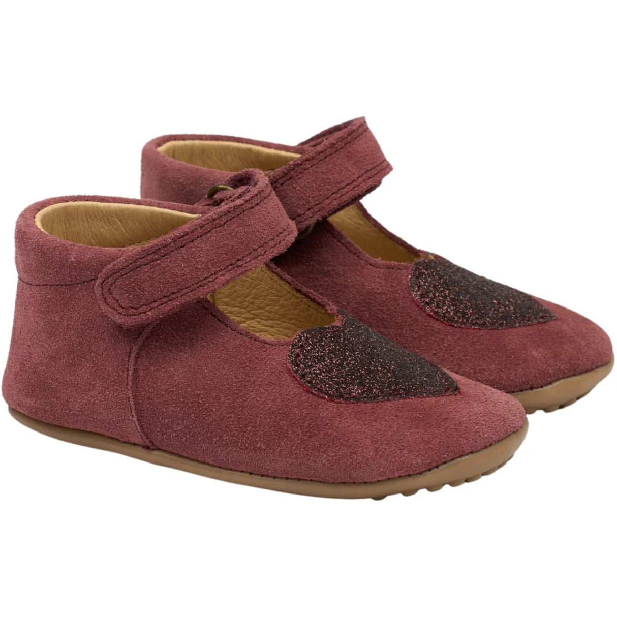 Pom Pom Dark Burgendy Nybörjarskor Ballerinaskor Heart