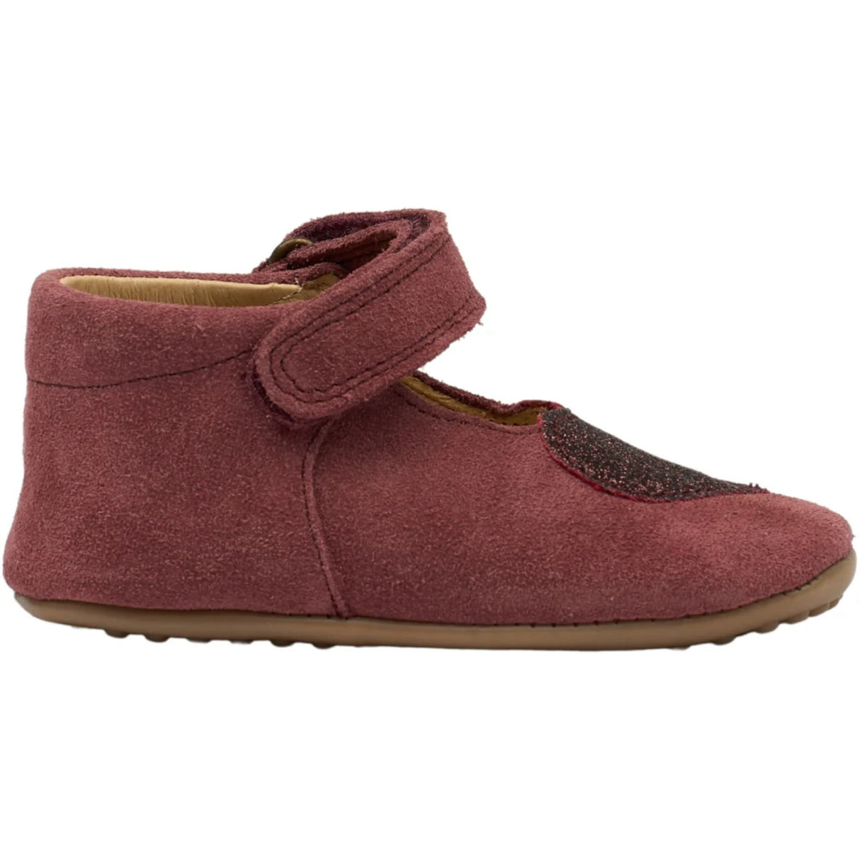 Pom Pom Dark Burgendy Nybörjarskor Ballerinaskor Heart