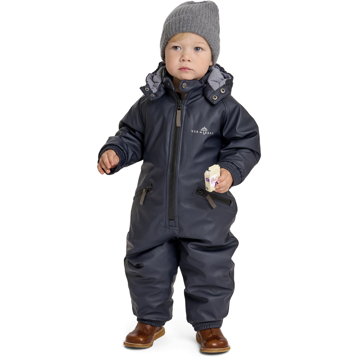 Ver de Terre Gummi Vinteroverall Navy