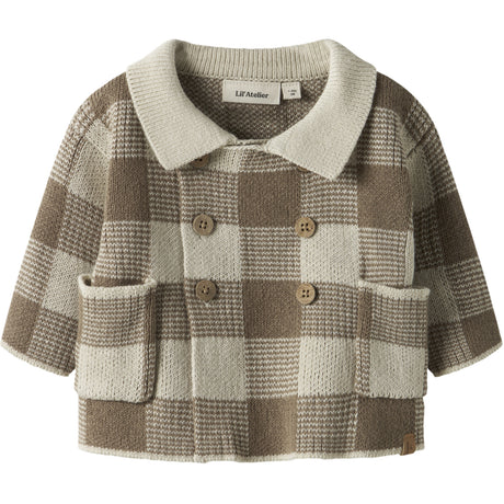 Lil'Atelier Sepia Tint Nbmrobo Ls Loose Stickad Card Lil