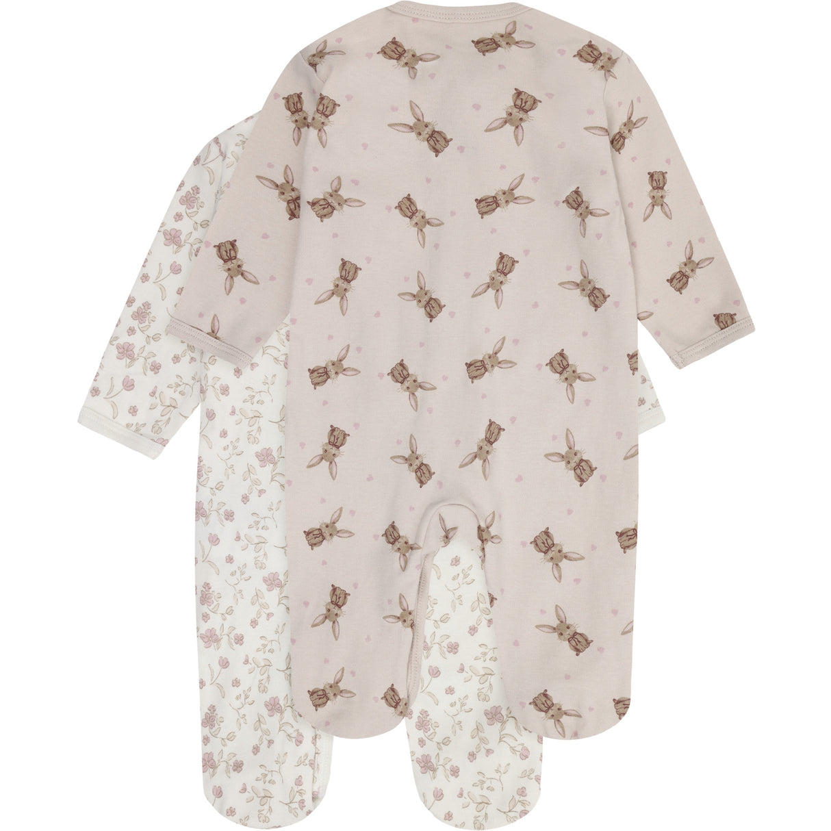 Pippi Violet Ice Nattdräkt W/F -Buttons 2-Pack