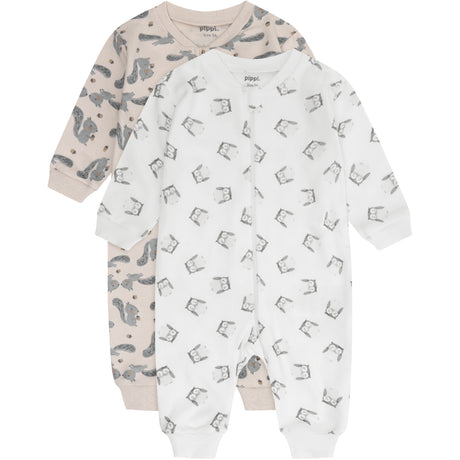 Pippi Rainy Day Nattdräkt -Zipper (2-Pack)