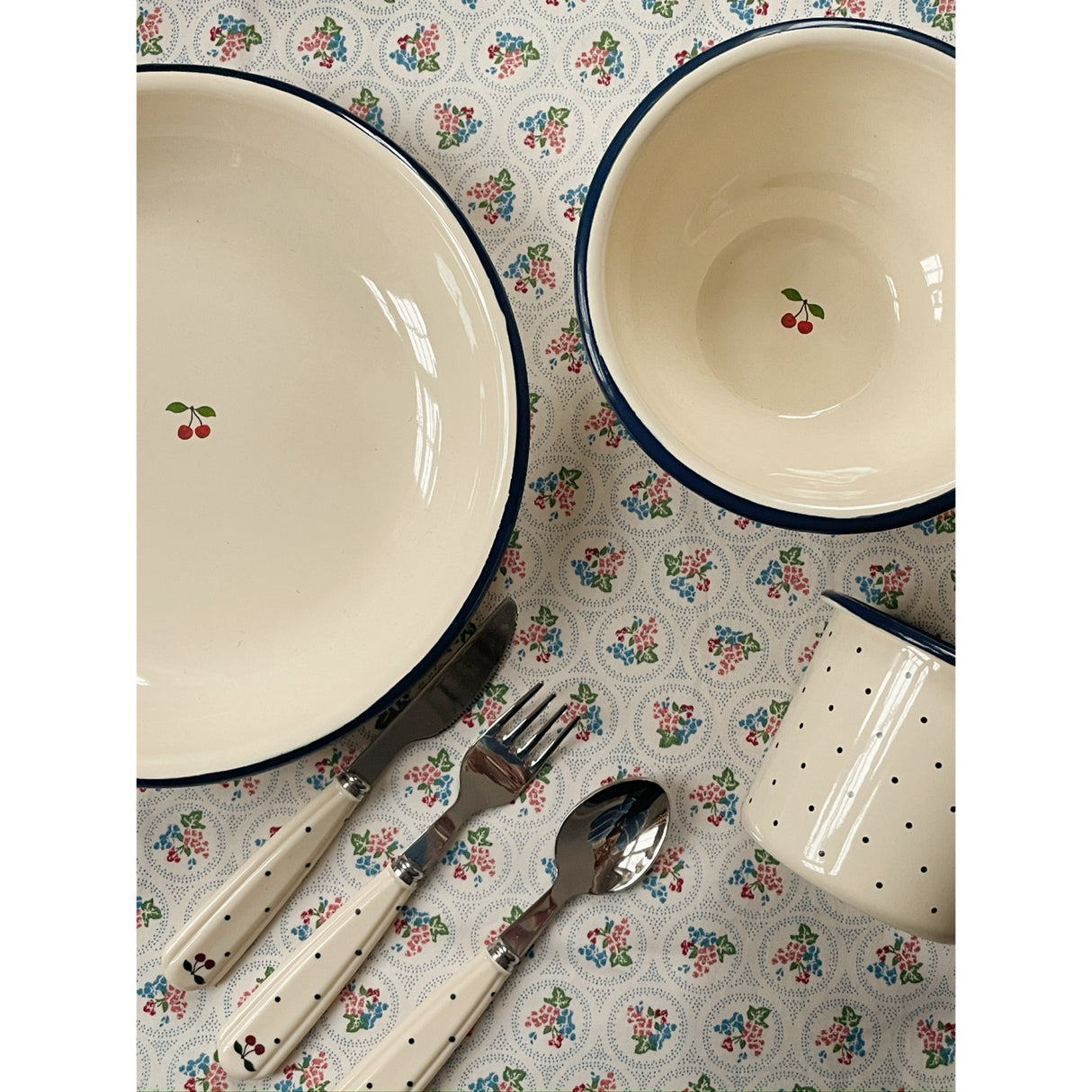 Konges Sløjd Navy Dot Bestick Sett