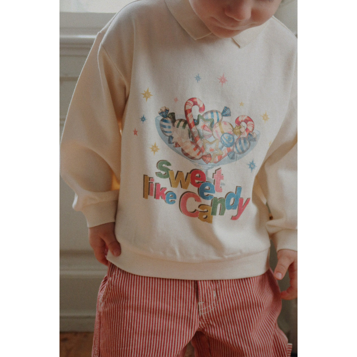 Konges Sløjd Antique White Spotty Ls Pikétröja Gots