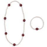 Konges Sløjd Ladybug Ladybug Necklace & Bracelet Sett
