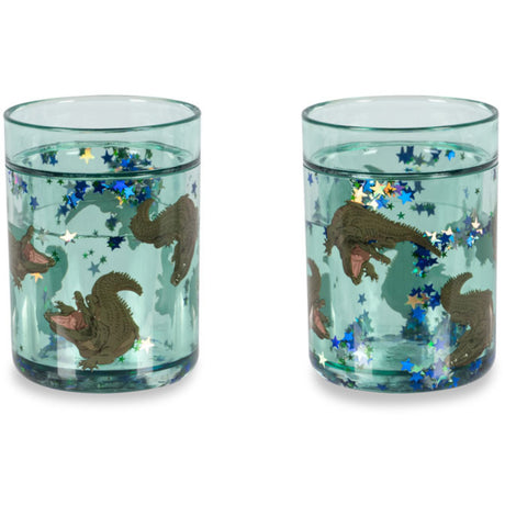 Konges Sløjd Crocodile 2 Pack Glitter Cups
