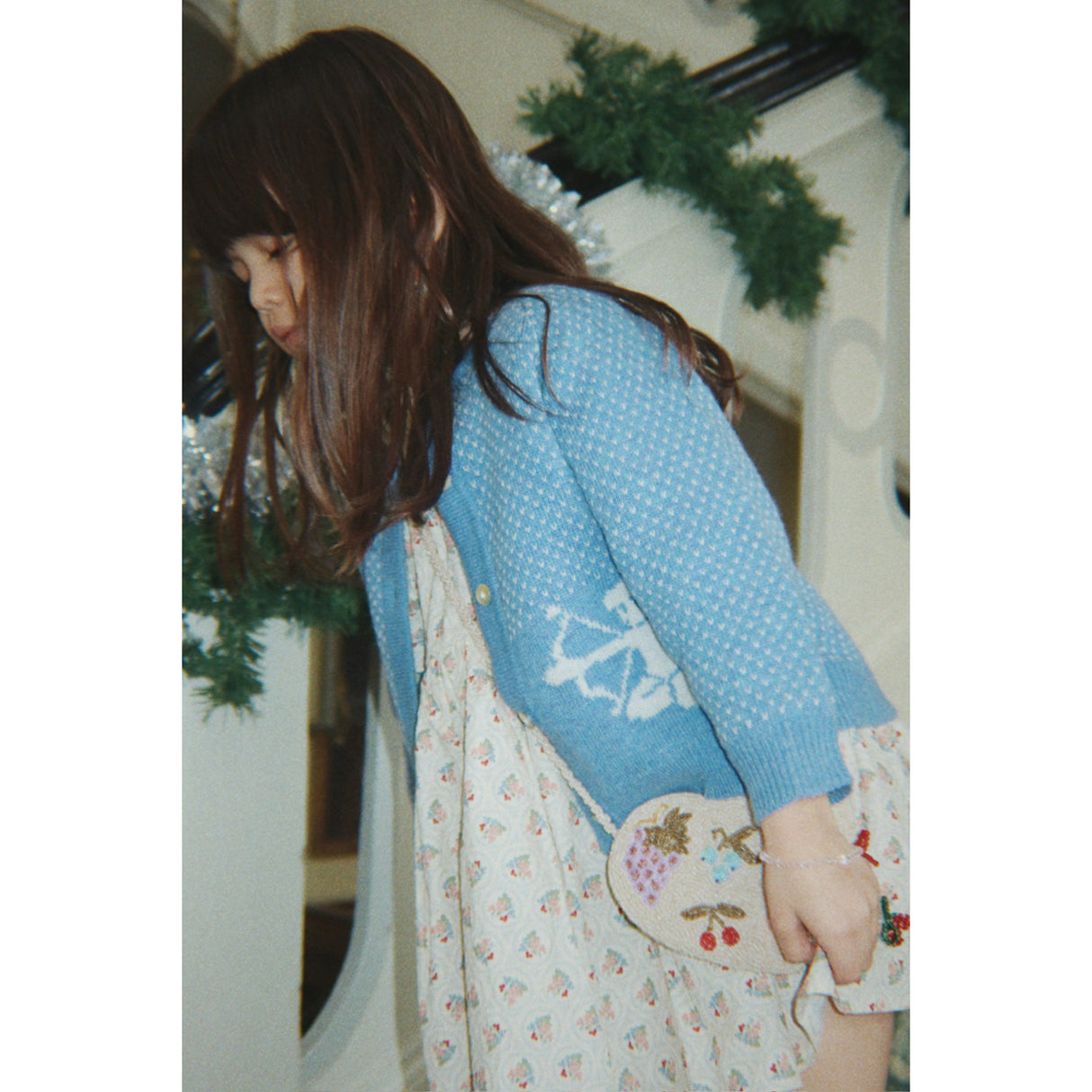 Konges Sløjd Verona Blues Cianna Ls Rosett Klänning Gots