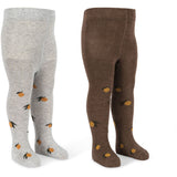 Konges Sløjd Lemon 2 Pack Jaquard Strumpbyxar Lemon