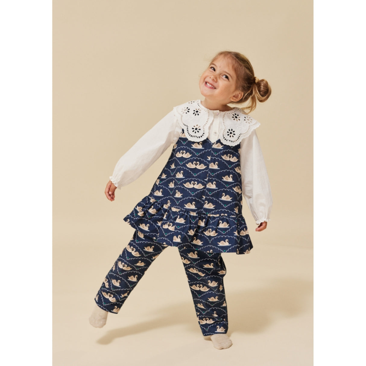 Konges Sløjd x Luksusbaby Swan Eclipse Fen Byxor