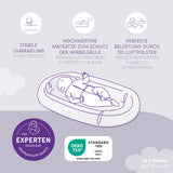 Träumeland Blue Baby Nest Home Air Blue Melange