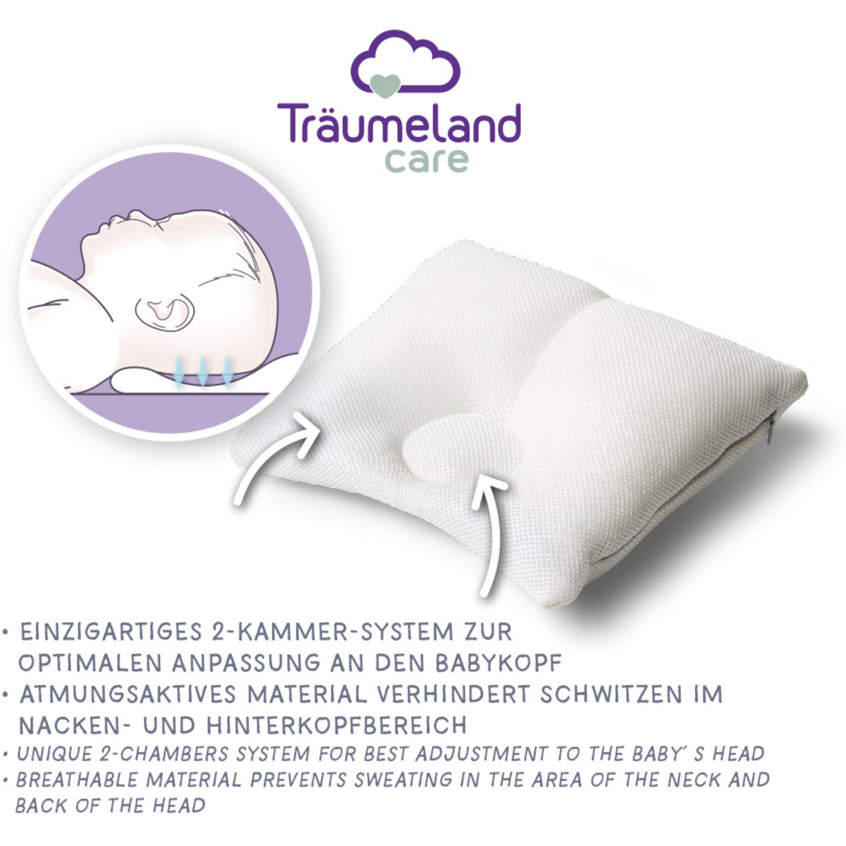 Träumeland White Kudde Carefor Maxi (From 6 To 18 Months)