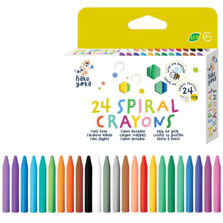 Haku Yoka Spiralformede Farvekridt 24 Styk
