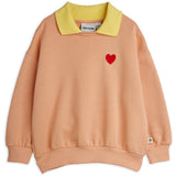 Mini Rodini Pink Heart Emb Krage Sweatshirt