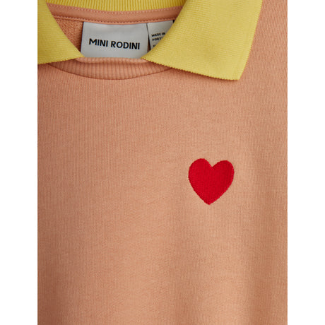 Mini Rodini Pink Heart Emb Krage Sweatshirt