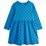 Mini Rodini Blue Polka Dots AOP Ls Klänning