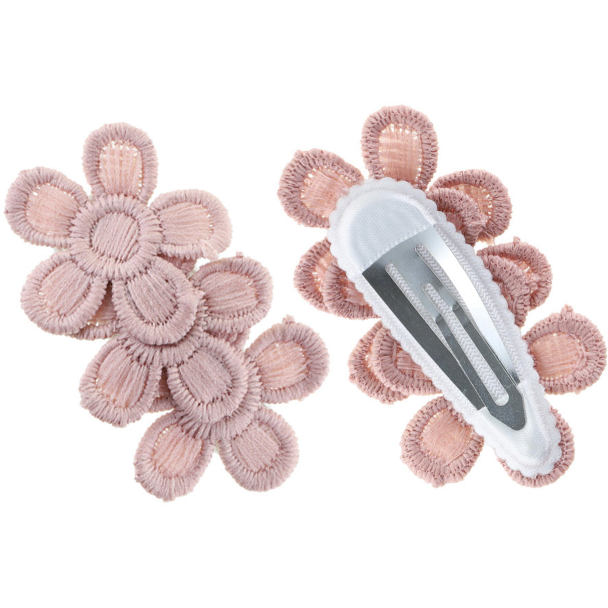 Bow's by Stær Rosa Dahlia Hårspänne (2-pack)