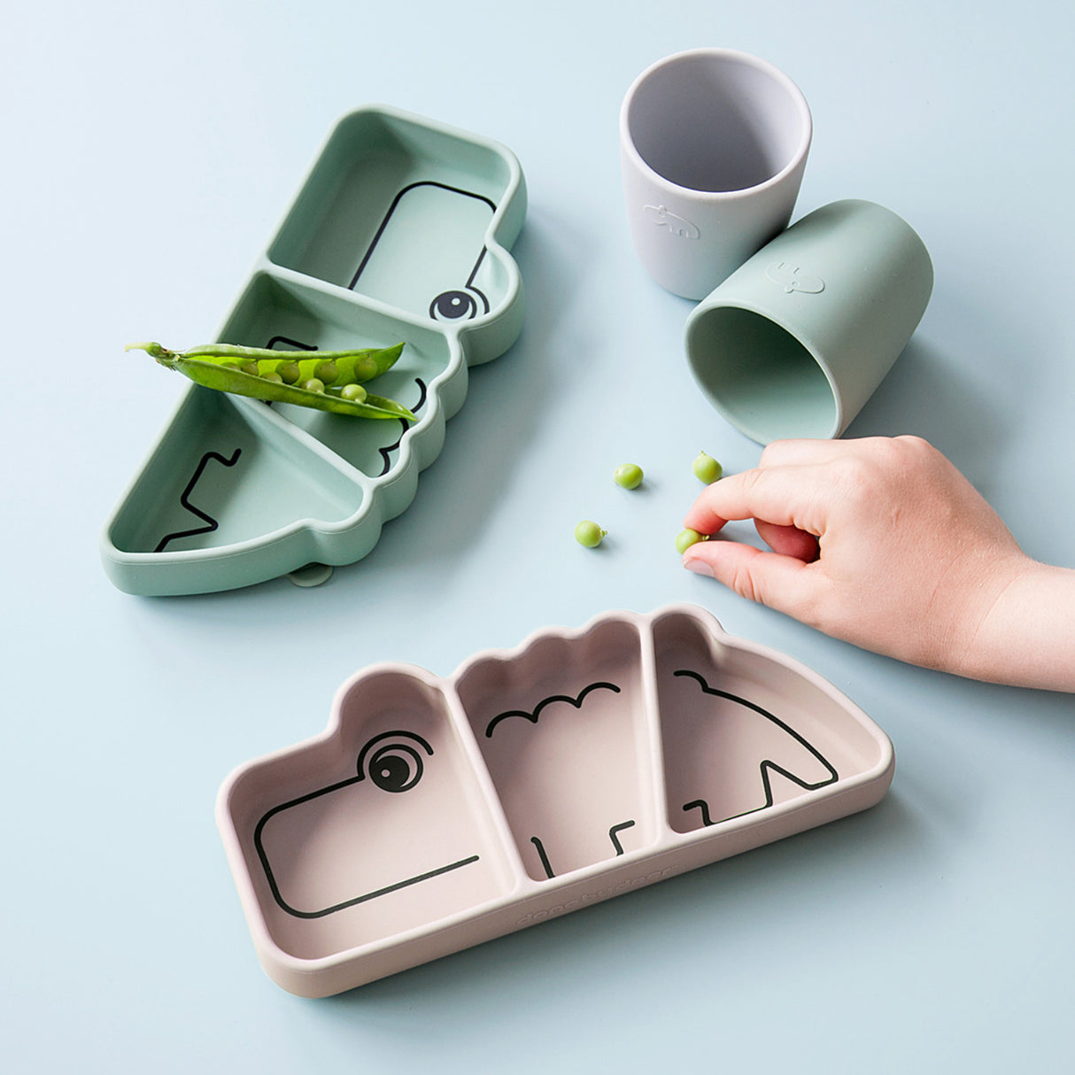 DonebyDeer Powder Stick & Stay Snacktallerken Croco