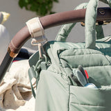 DonebyDeer Green Quiltad Skötväska