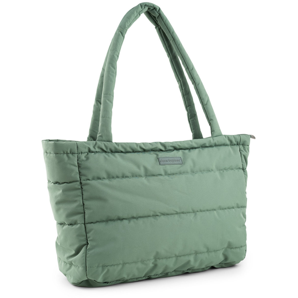 DonebyDeer Green Quiltad Pusle Tote Bag