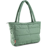 DonebyDeer Green Quiltad Pusle Tote Bag