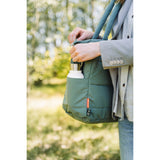DonebyDeer Green Quiltad Pusle Tote Bag