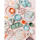 DonebyDeer Blue Silikon Første Matsalsset