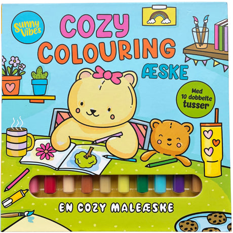 Forlaget Tukan Sunny Vibes: Cozy Colouring Æske